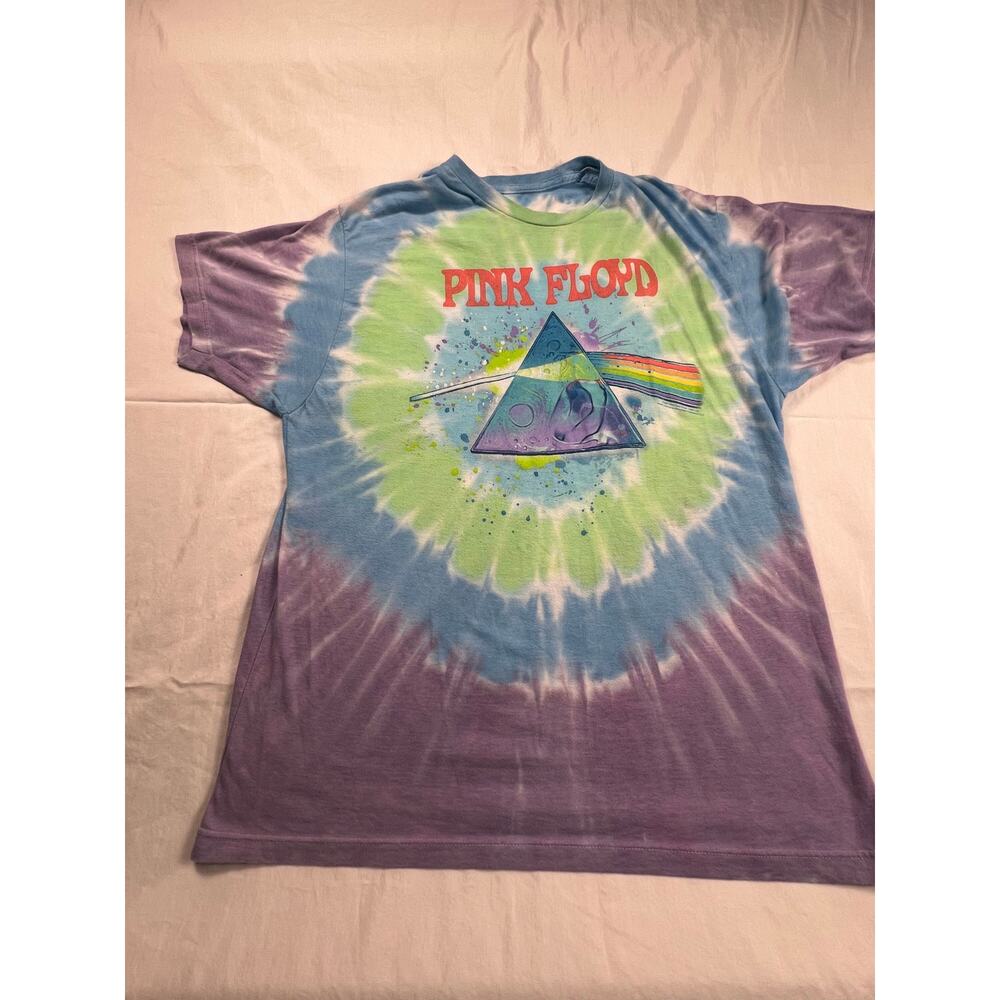 Liquid Blue Pink Floyd “Dark Side of the Moon” Tie-Dye Tee
